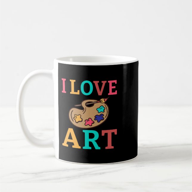Lehrer Job Art Lehrer Maler Malerei Zeichn Kaffeetasse (Links)