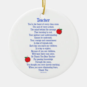 Lehrer Keramikornament
