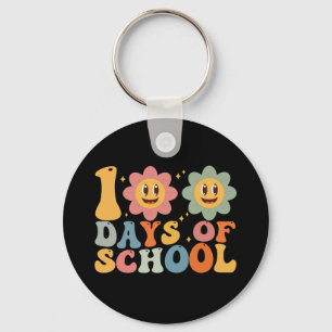 Lehrer Kinder Retro Groovy 100 Tage Schule  Schlüsselanhänger