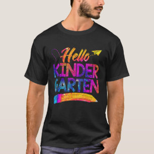 Lehrer Kinder Zurück Zur Schule Tie Dye Hallo Kind T-Shirt