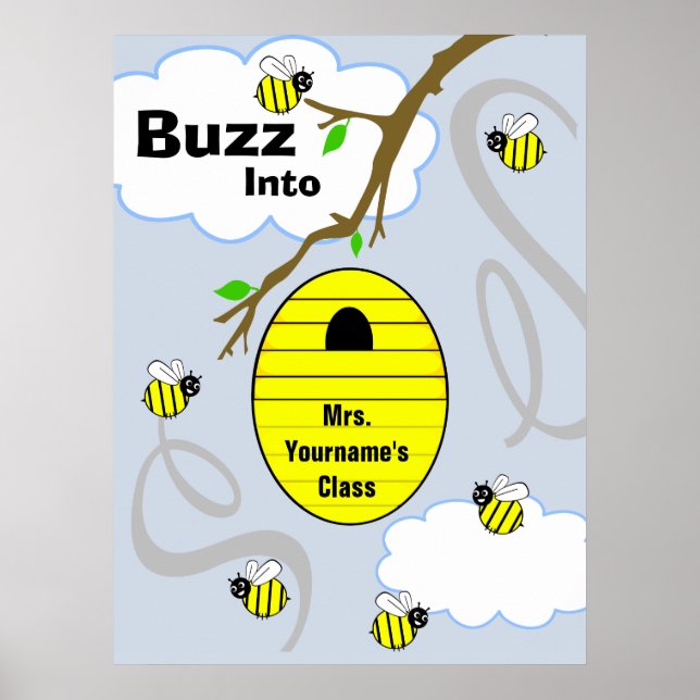 Lehrer-Klassenposter - Bienen und Bienenstock Poster (Vorne)