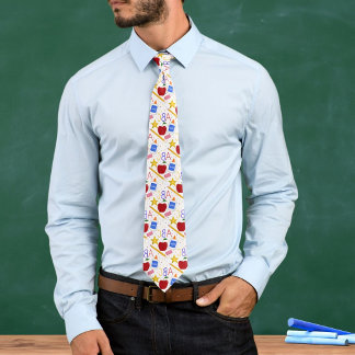Lehrer Klassenzimmer Apfel Stift Kleber ABC Radier Krawatte