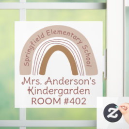 Lehrer Klassenzimmer Boho Rainbow Window Clubdeal Fensteraufkleber