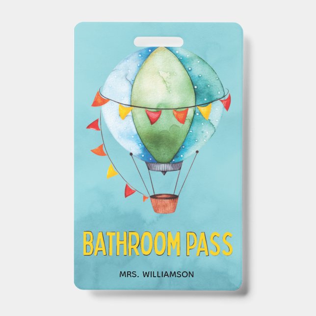 Lehrer Klassenzimmer Schule Bad Pass Ausweis (Vorderseite)