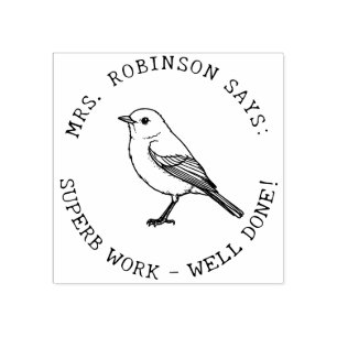 Lehrer kreieren Ihre eigene amerikanische Robin-Su Gummistempel