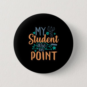 Lehrer Kunst Meine Schüler sind auf Zack Button