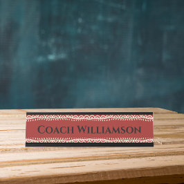 Lehrer Lehrer Trainer Berufliches afrikanisches De Schreibtischnamensplakette