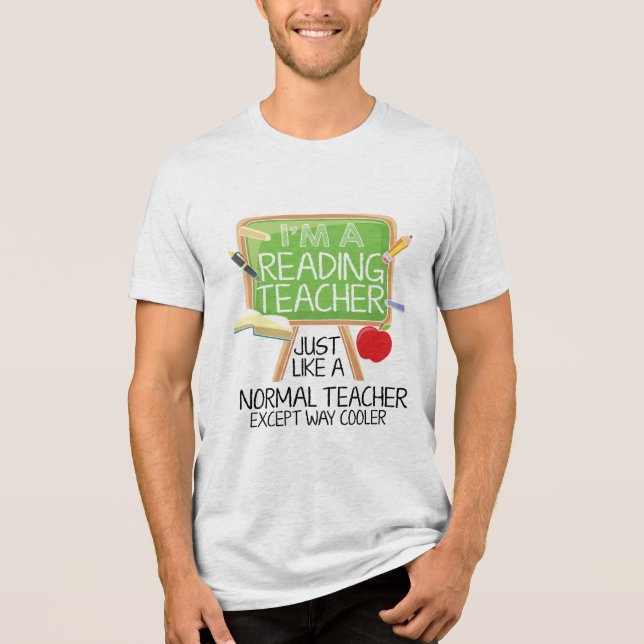 Lehrer lesen Tri-Blend shirt (Vorderseite)