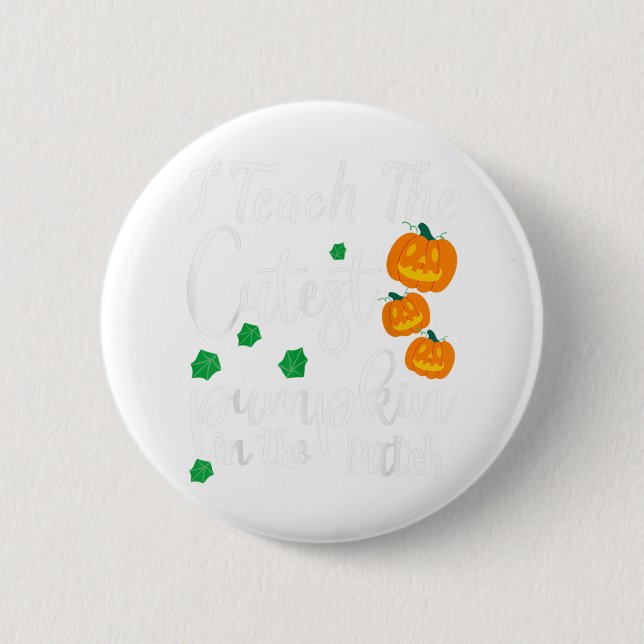 Lehrer Liebe bricht lustiges Halloween-Kostümgesch Button (Vorderseite)