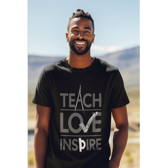 Lehrer Liebe Inspiriert Lehrer Inspiration T-Shirt (Show your passion for teaching with a clean, bold design that inspires daily.)
