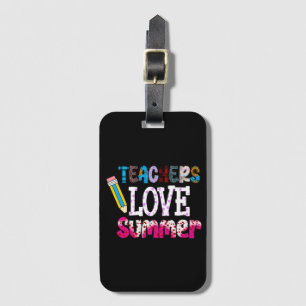 Lehrer Liebe SommerGepäckmarke   Geschenk für Lehr Gepäckanhänger