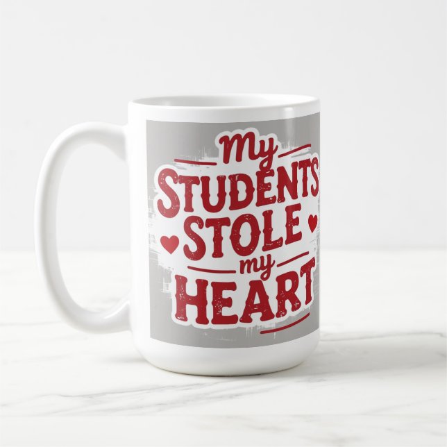 Lehrer lieben Schüler Kaffeetasse (Links)