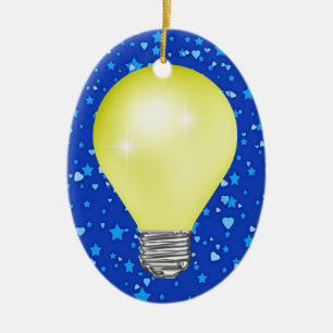 Lehrer Light Bulb Keramikornament