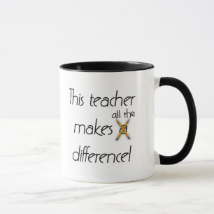 Lehrer macht ein Unterschied-T - Shirts und Tasse