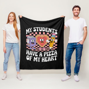 Lehrer Meine Schüler haben eine Pizza meines Herze Fleecedecke