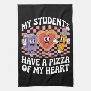 Lehrer Meine Schüler haben eine Pizza meines Herze Geschirrtuch
