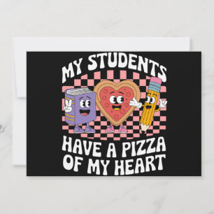 Lehrer Meine Schüler haben eine Pizza von meinem H Einladung