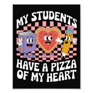 Lehrer Meine Schüler haben eine Pizza von meinem H Fotodruck