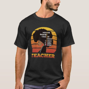 Lehrer Mentor Inspirieren Bilden Coach Ändern Lern T-Shirt