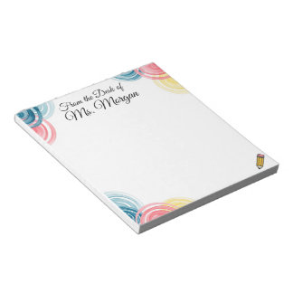 Lehrer Modernes Design Editor Notizblock