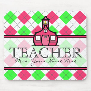 Lehrer Mousepad - heißes Rosa und Limone grüne