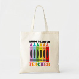 Lehrer Niedliche farbige Rainbow Crayons Tragetasche