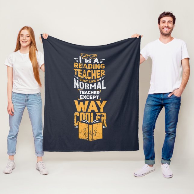 Lehrer normal lesen, außer viel Cooler Fleecedecke (Beispiel)