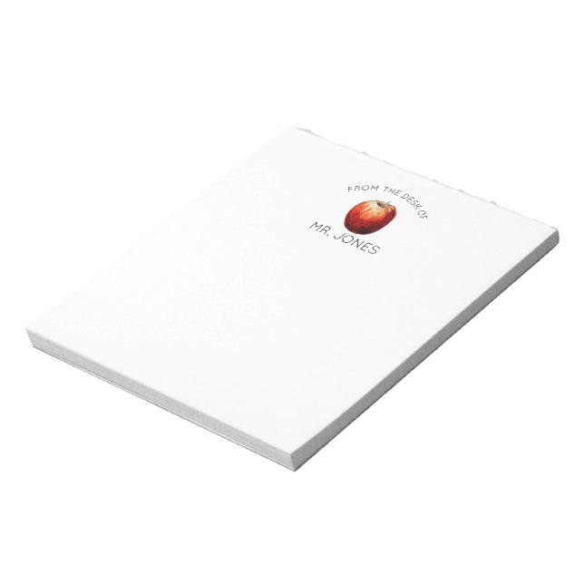 Lehrer Notepad | Aquarell Notizblock (Rotiert)