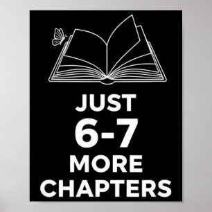 Lehrer nur noch 6-7 Kapitel Lustiges Lesen lehren Poster