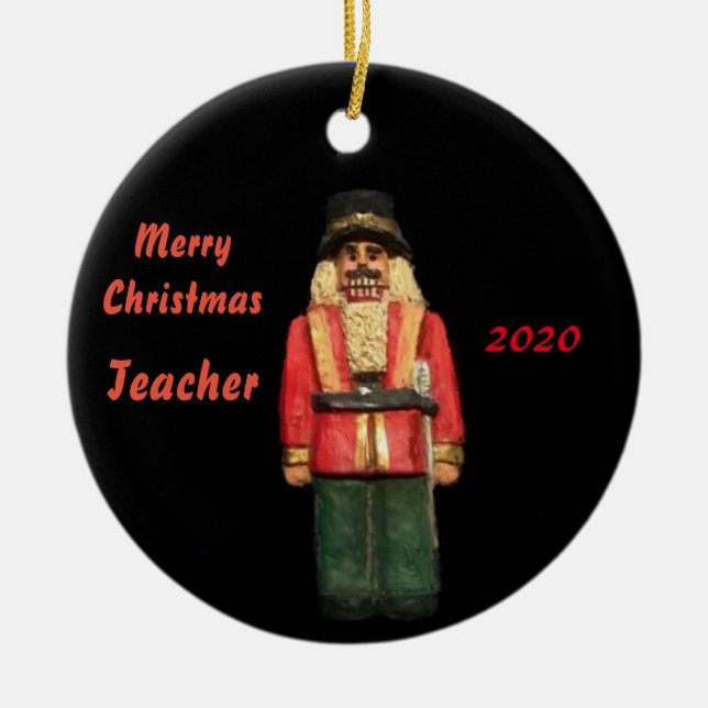 LEHRER NUTCRACKER 2020 XMAS COLLECTOR ORNAMENT (Vorne)