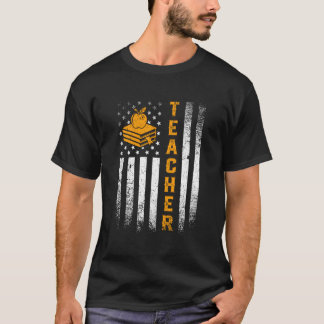 Lehrer Patriotischer Amerikanischer Usa-Flagge Unt T-Shirt