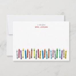 Lehrer Personalisierte Mitteilungskarten mit Wachs