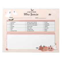Lehrer Personalisierter Notepad, Hinweis von Lehre