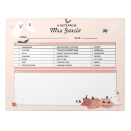 Lehrer Personalisierter Notepad, Hinweis von Lehre Notizblock
