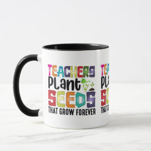 Lehrer Pflanze Samen, die für immer wachsen Tasse