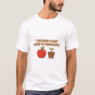 Lehrer pflanzen Samen des Wissens Apple Tee