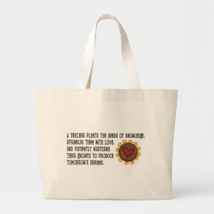 Lehrer-Pflanzen-Samen-T-Shirts und Geschenke Jumbo Stoffbeutel