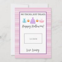 Lehrer Pink Halloween Karteninhaber