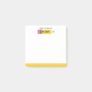 Lehrer Post IT Notes - Stift Personalisiert Post-it Klebezettel