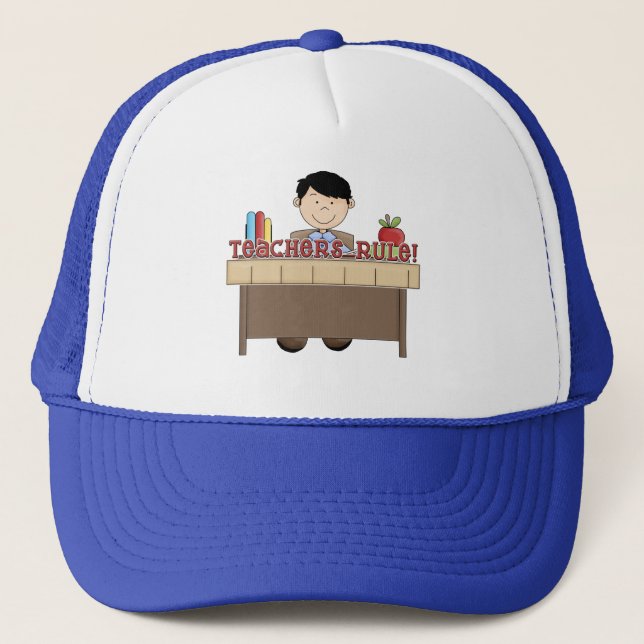 Lehrer-Regel - männliche T-Shirts und Geschenke Truckerkappe (Vorderseite)