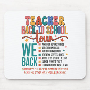 Lehrer-Rückkehr-zur-Schul-Tour Bruh Wir Zurück 1. Mousepad