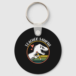 Lehrer-Saurus Lustiges Dinosaurier-Lehrer-Design T Schlüsselanhänger