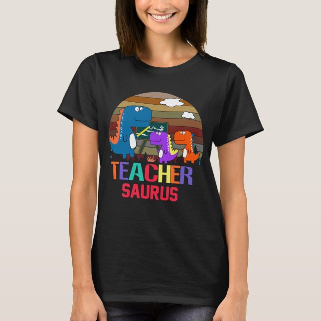 Lehrer Saurus Vintages T-Shirt (Vorderseite)