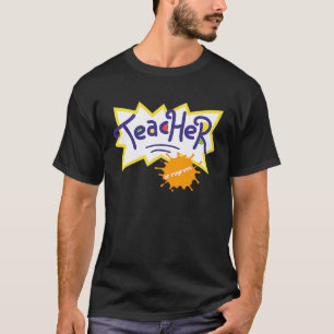 Lehrer schätzen Grafik im Stil des 90er TV T-Shirt