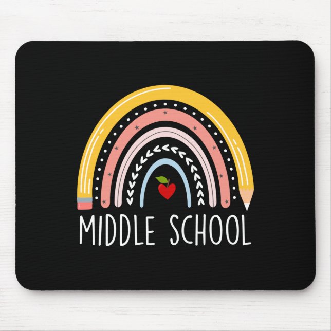 Lehrer-Schüler-Team der Mittelschule für Männer Mousepad (Vorne)