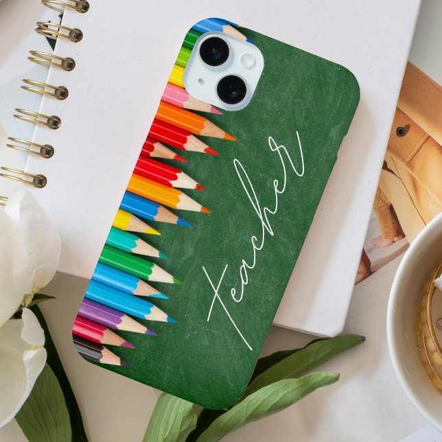 Lehrer Script-Chalkboard-Stifte Case-Mate iPhone Hülle (Von Creator hochgeladen)