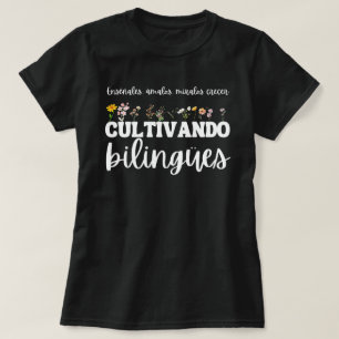 Lehrer-Shirt, Maestra-Shirt, Cultivando Bilingue, T-Shirt