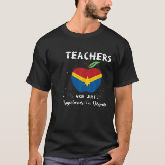 Lehrer sind einfach Superhelden in verschleierter T-Shirt