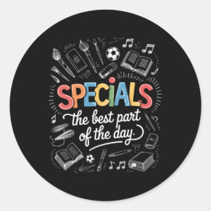 Lehrer-Specials Der beste Teil des Tages-Specials Runder Aufkleber