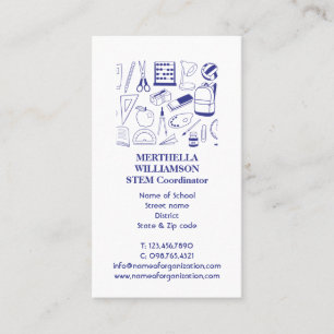 LEHRER   STEM   Foto-Visitenkarte Visitenkarte